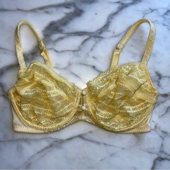 Victoria's Secret Other - Victoria's Secret Gold Lace Bra